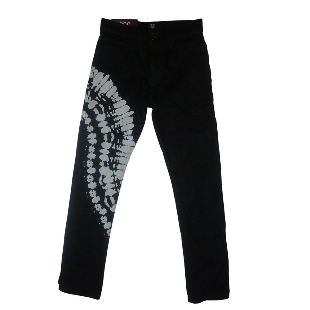 BDG Mens Skinny Jeans Black &‎ White Tie-Dye 30W 30L New Urban Outfitters